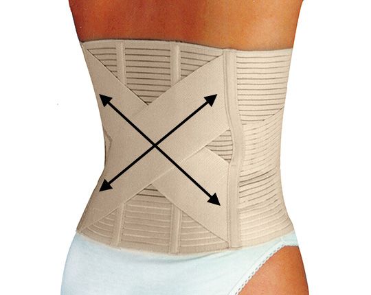 Bauch- u.Rückenstützgürtel - orthopädisch