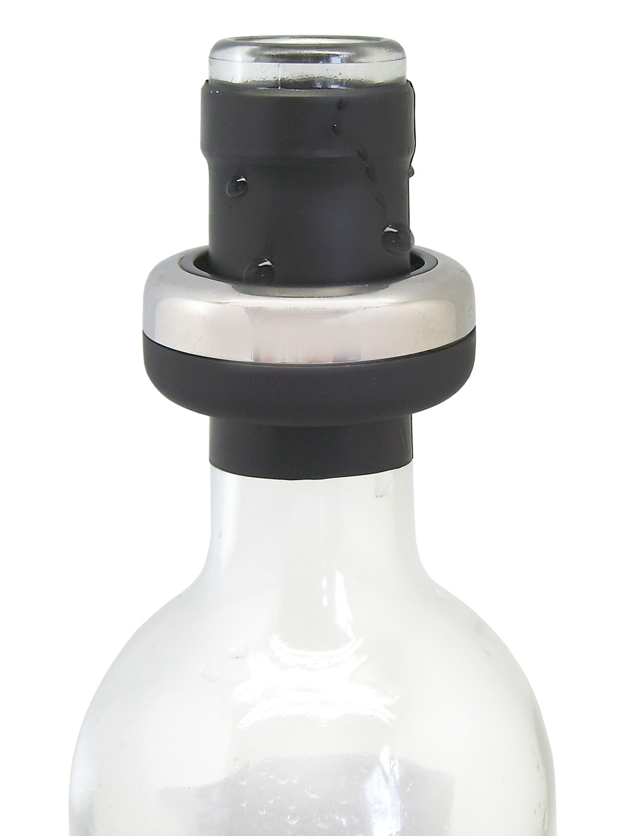 Wein-Verschluss,Silikon / Metall,2er/Set