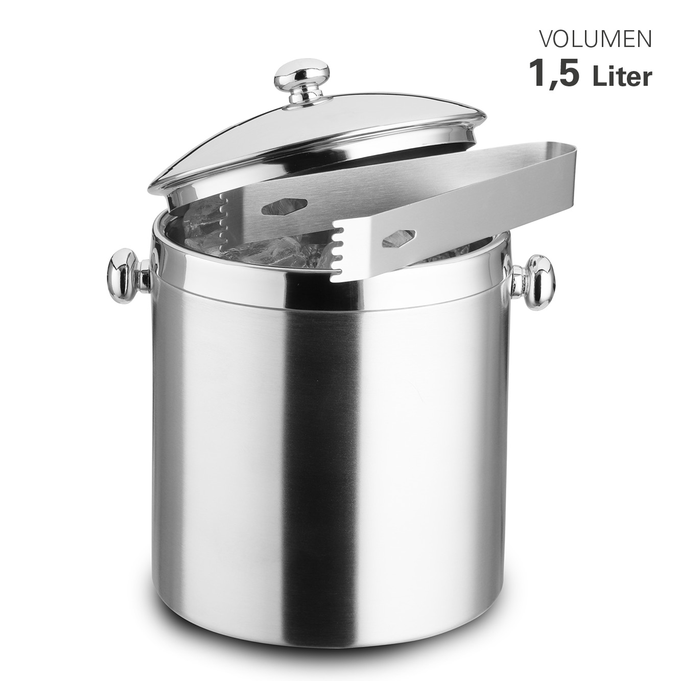 Eiswürfeleimer Edelstahl doppelwandig1.5
