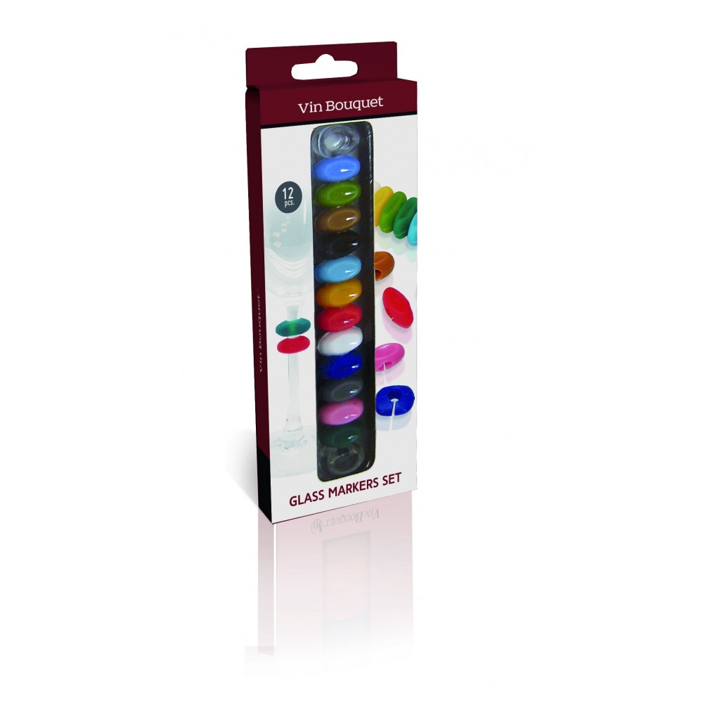 12er-Pack Glasmarkierer
