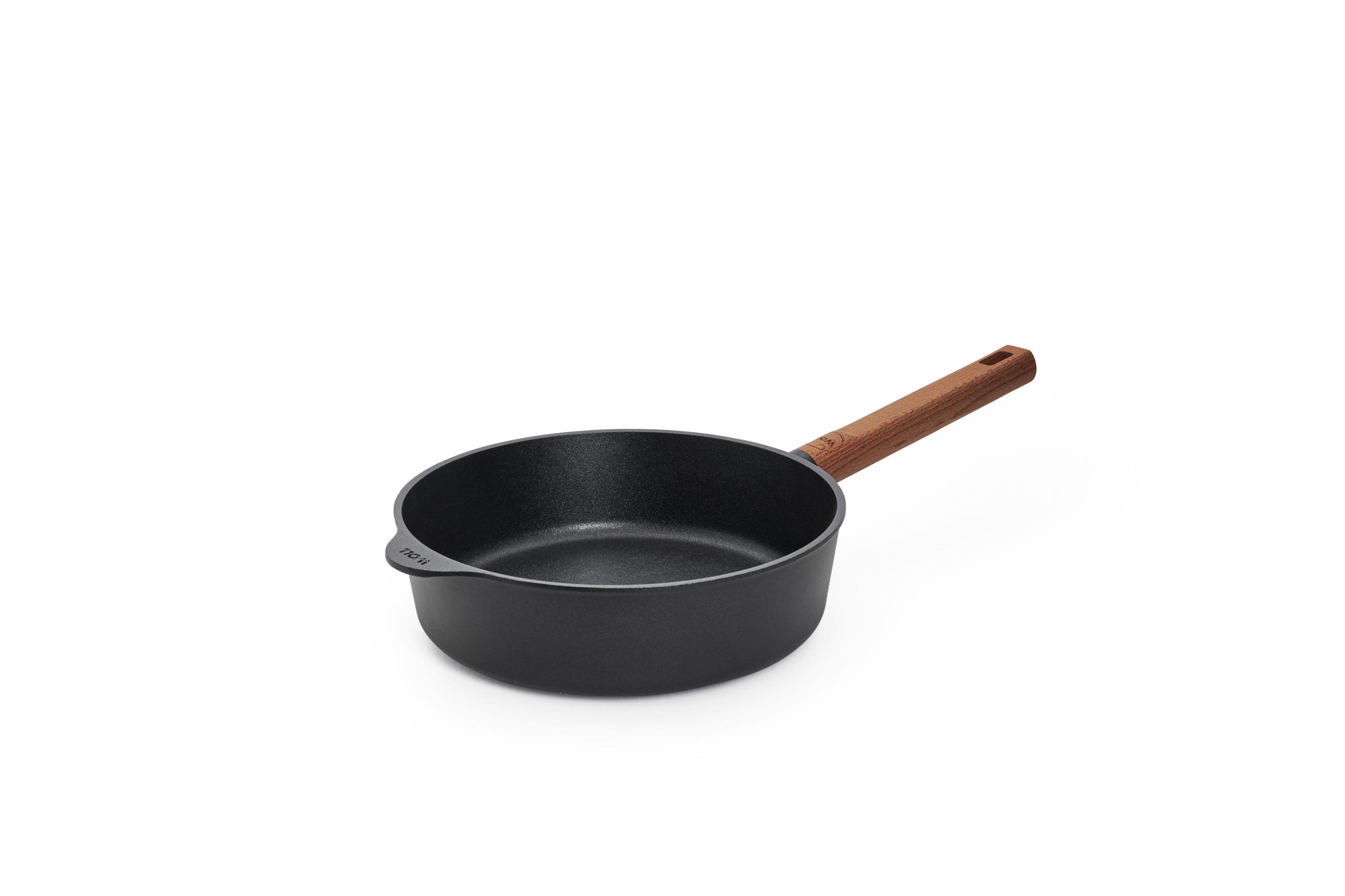 Woll eco logic - fester Holz Stiel - ohne PFAS - Bratpfanne