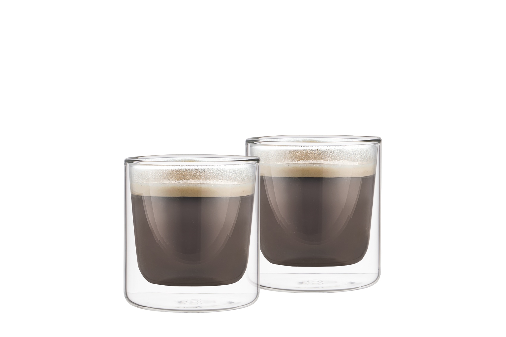 Gläser doppelwandig modern 150ml 2er/Set