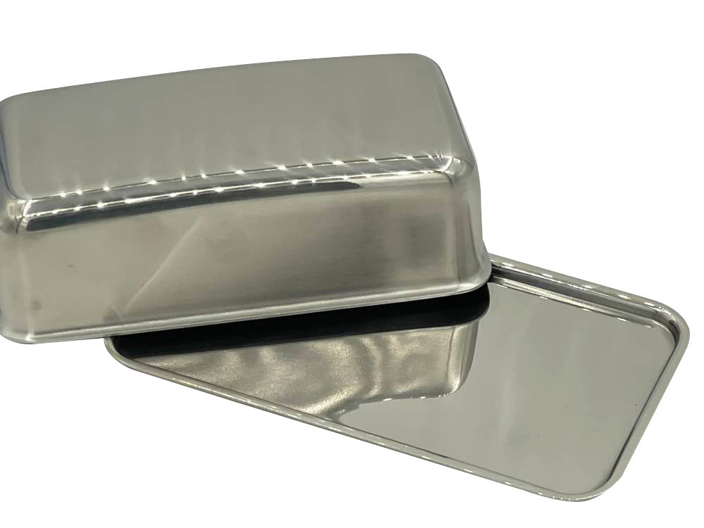 Butterdose von Stronghold, Edelstahl poliert