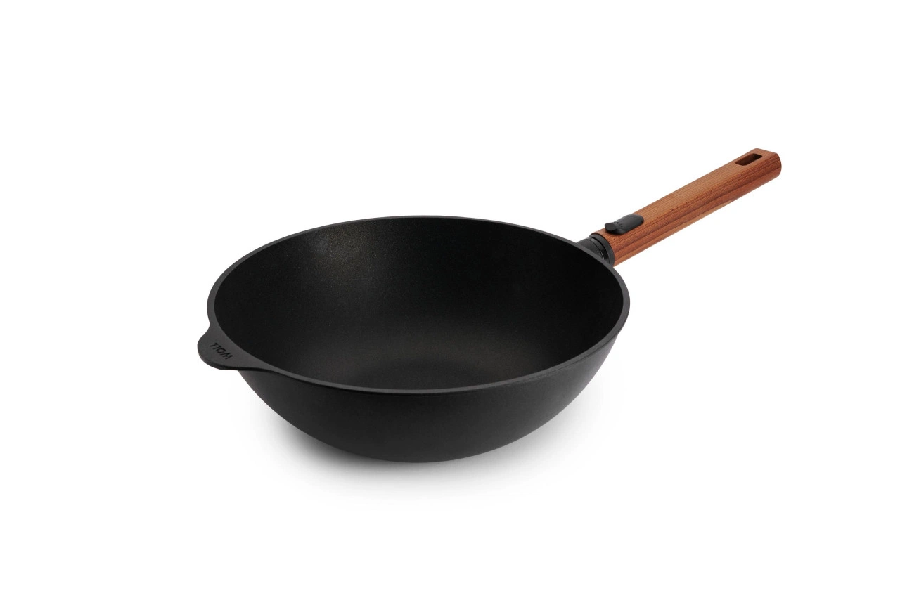 Woll eco logic - abn. Holz Stiel - ohne PFAS - Wok