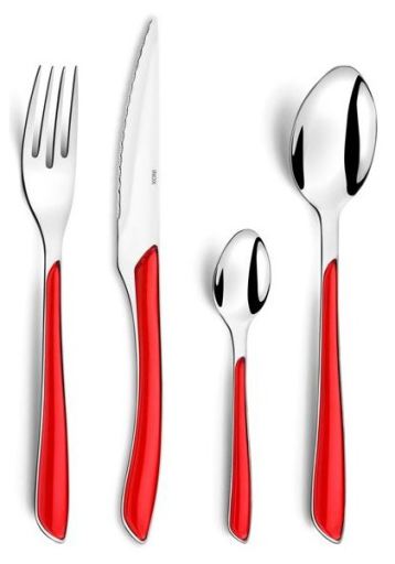 Besteckset 24-teilig ECLAT, rot