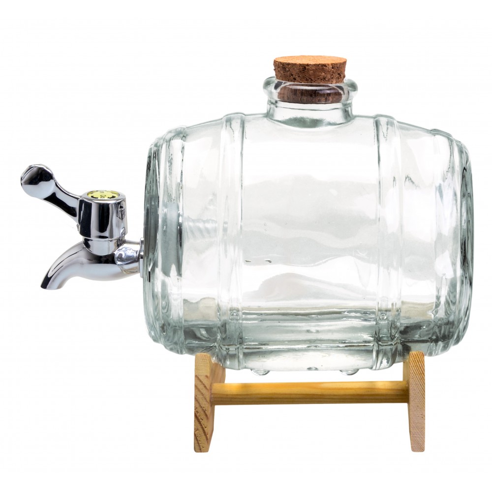 Glasfass / Dispenser 1L