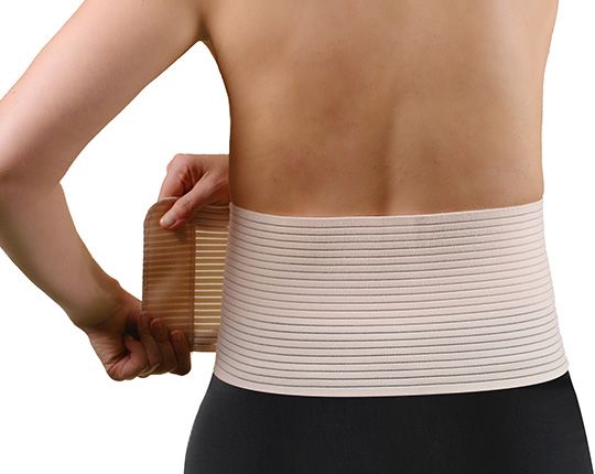 Bauch- und Rückenstützgürtel