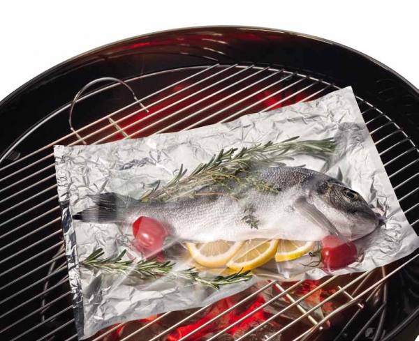 BBQ Beutel, Grillbeutel - Alu/Transparent