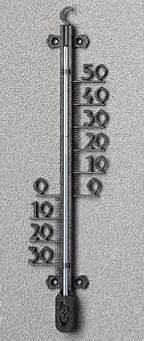 Hauswandthermometer, 26 cm, Kunststoff s