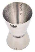 Cocktail Messbecher, Inox, 20 / 40 ml