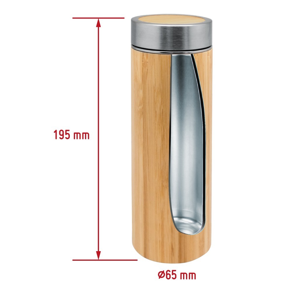 Tee Termo Flasche Bambus 