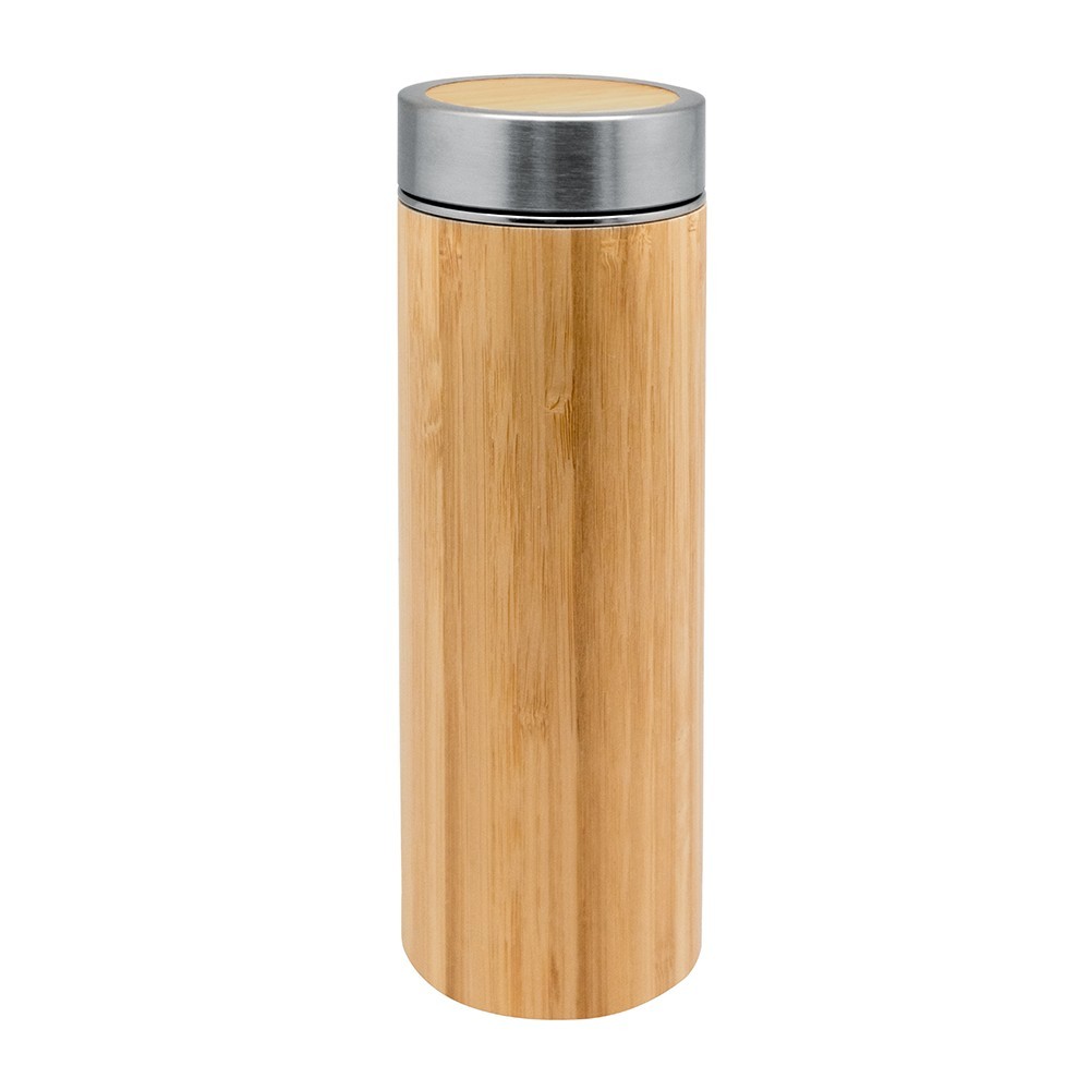 Trendige Tee Termo Flasche Bambus