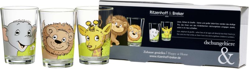 Gläser Set Dschungeltiere