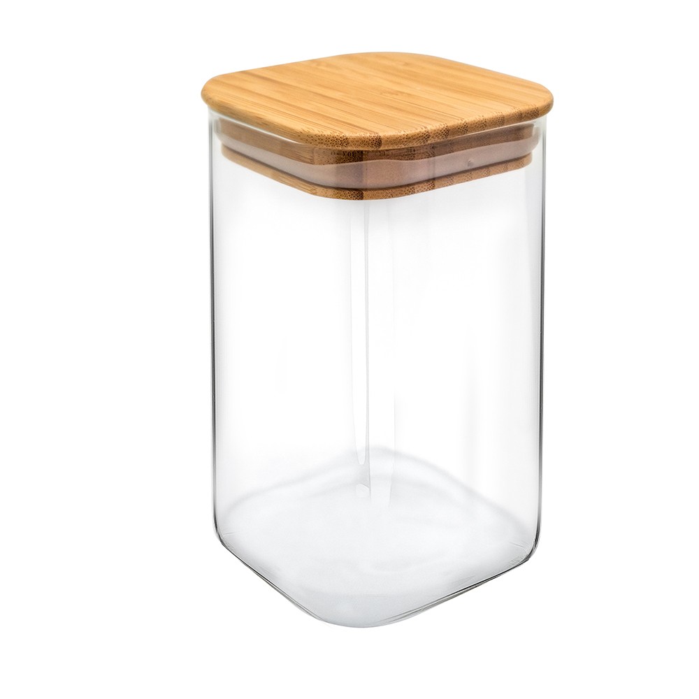 Glasbehälter 1100ml, Bambusdeckel