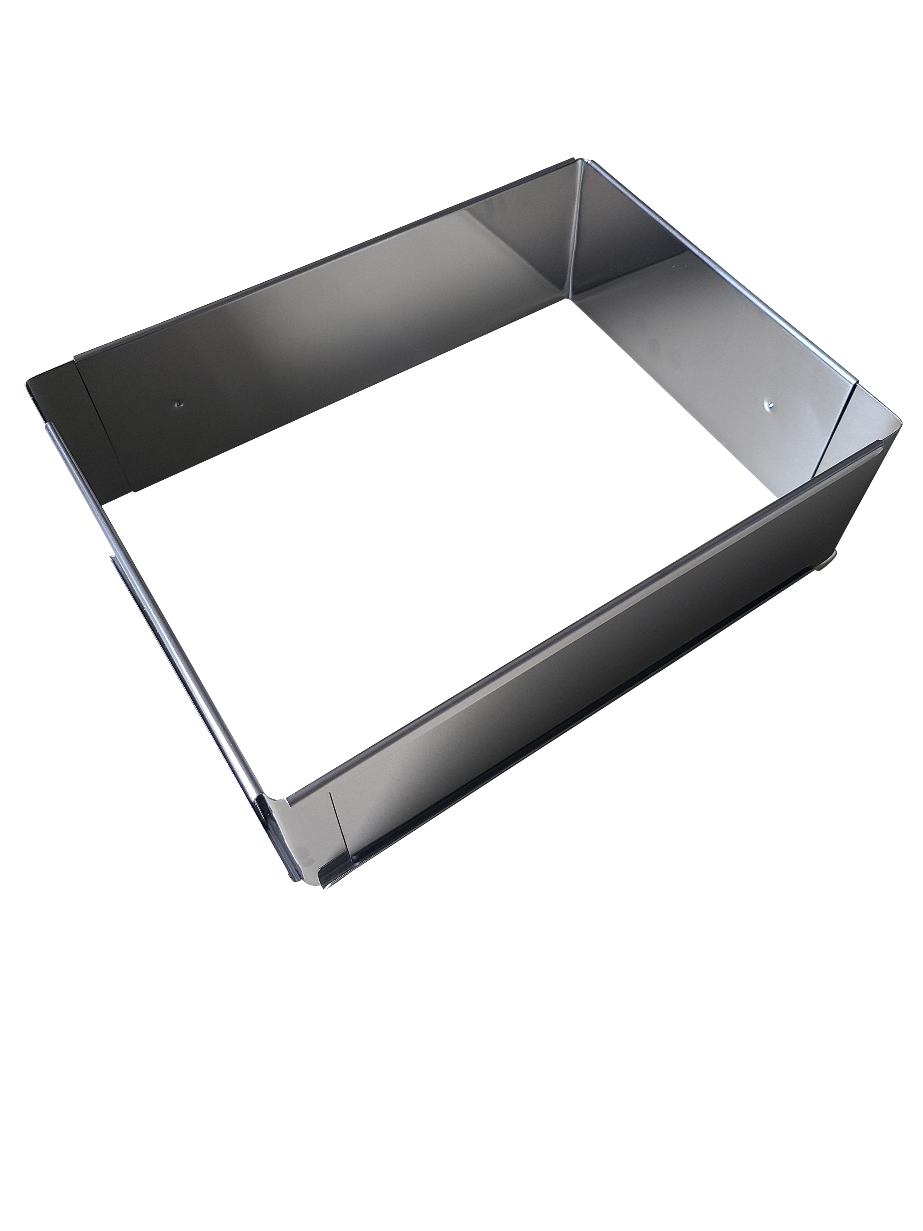 Backrahmen eckig, inox, verstellbar, L25-45cm